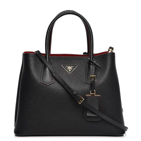 prada saffiano cuir nero fuoco|saffiano leather prada bag.